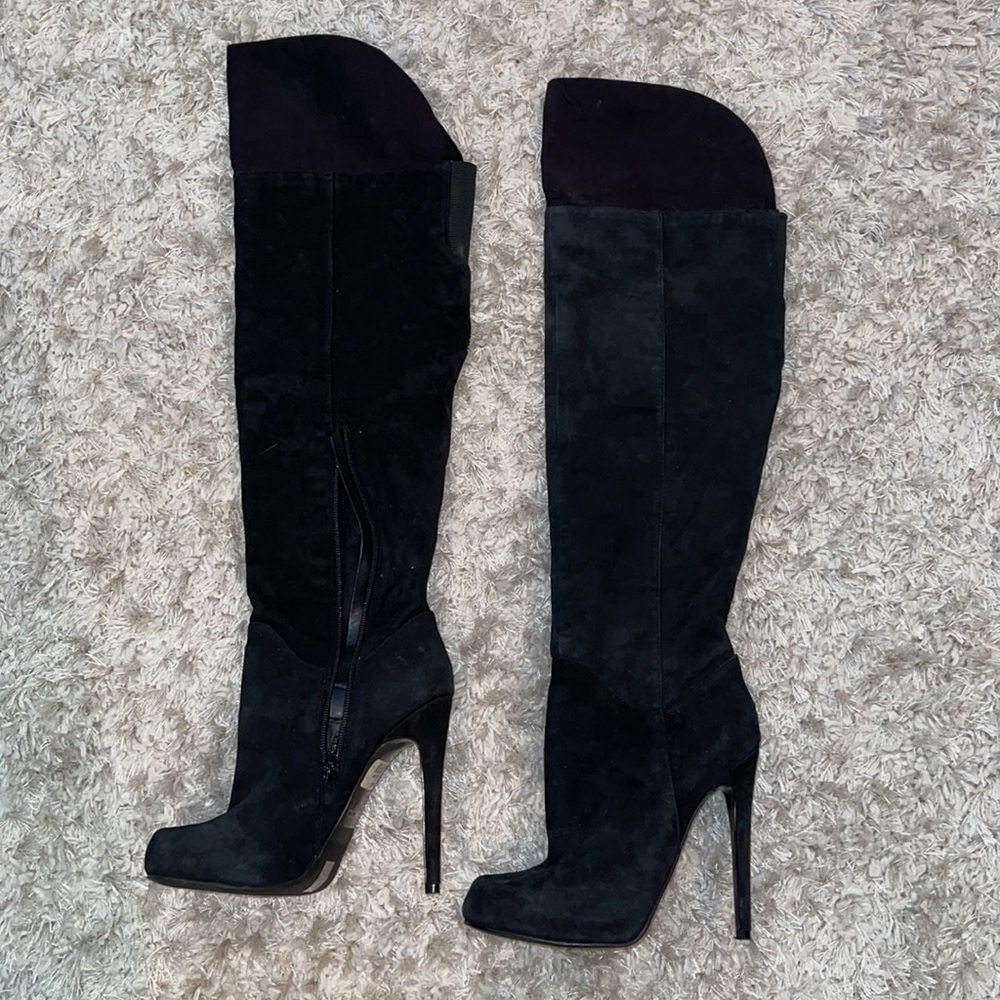 Aldo heeled suede boots